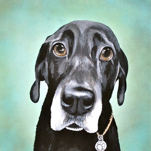 16x20 size canvas custom painted pet portrait sample on 16x20 canvas image 5