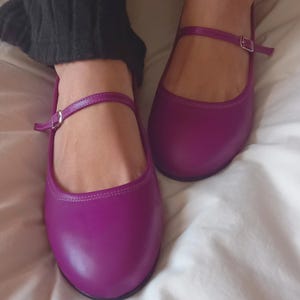LEATHER BALLET FLAT | Leather ballerina shoes | Handcrafted Greek shoes | Shoes for women | Comfort and stylish round-toe shoes