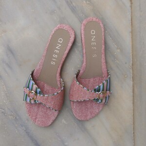 DAISY SANDALS | Flat Sandals | Raffia Sandals| Straw Sandals | Summer Style | Shoes for women | Gift yourself | Vegan Shoes