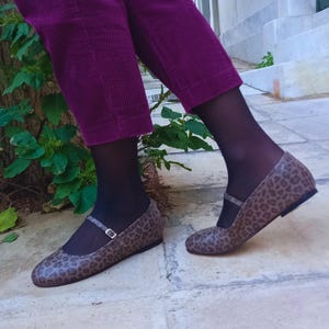 LEATHER BALLET FLAT | Leather ballerina shoes | Handcrafted Greek shoes | Shoes for women | Comfort and stylish round-toe shoes
