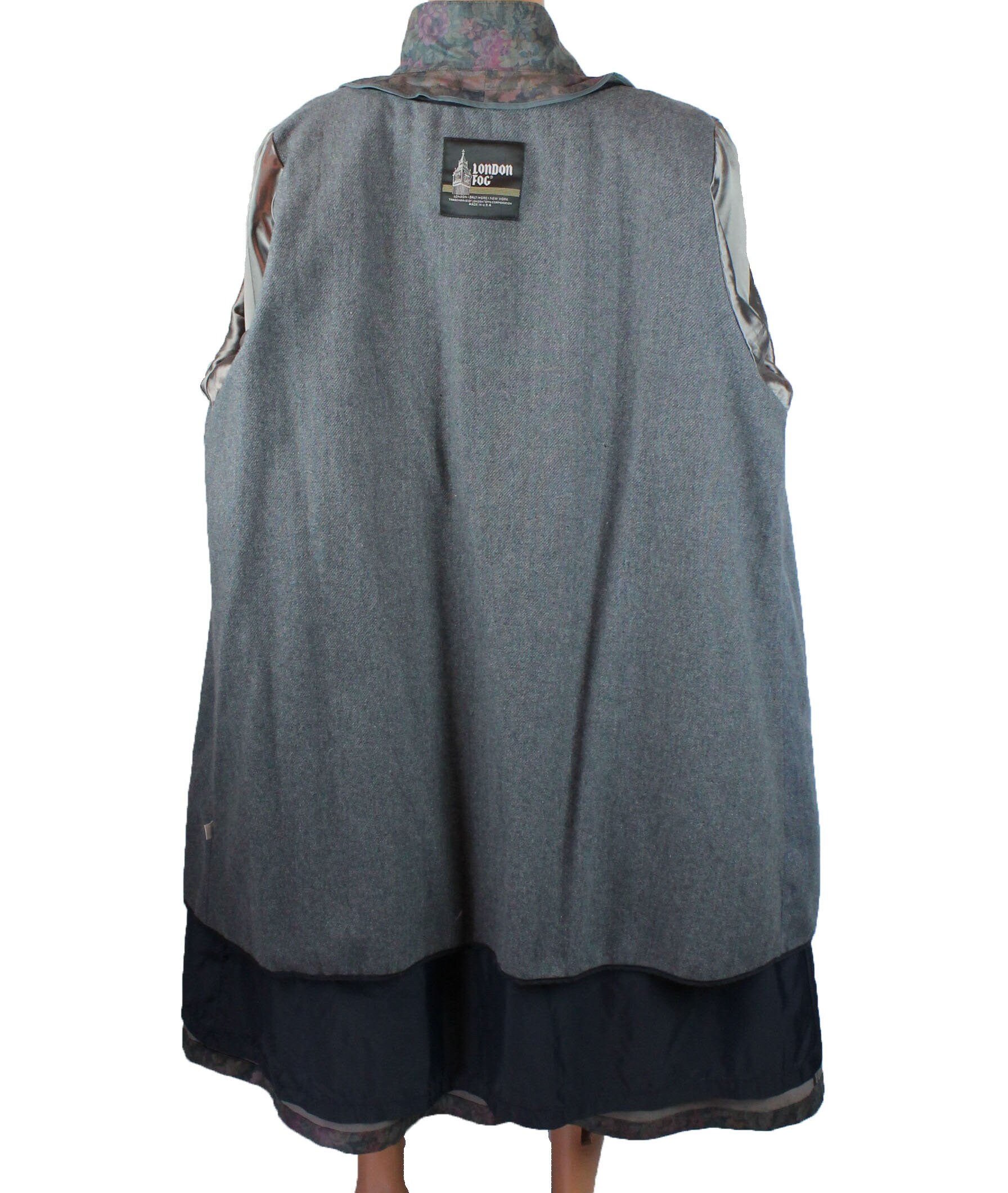 ジャケット・アウター Vintage long duffle coat Schott Duffle Coat Melton wool Gray coat Hemp and Wood