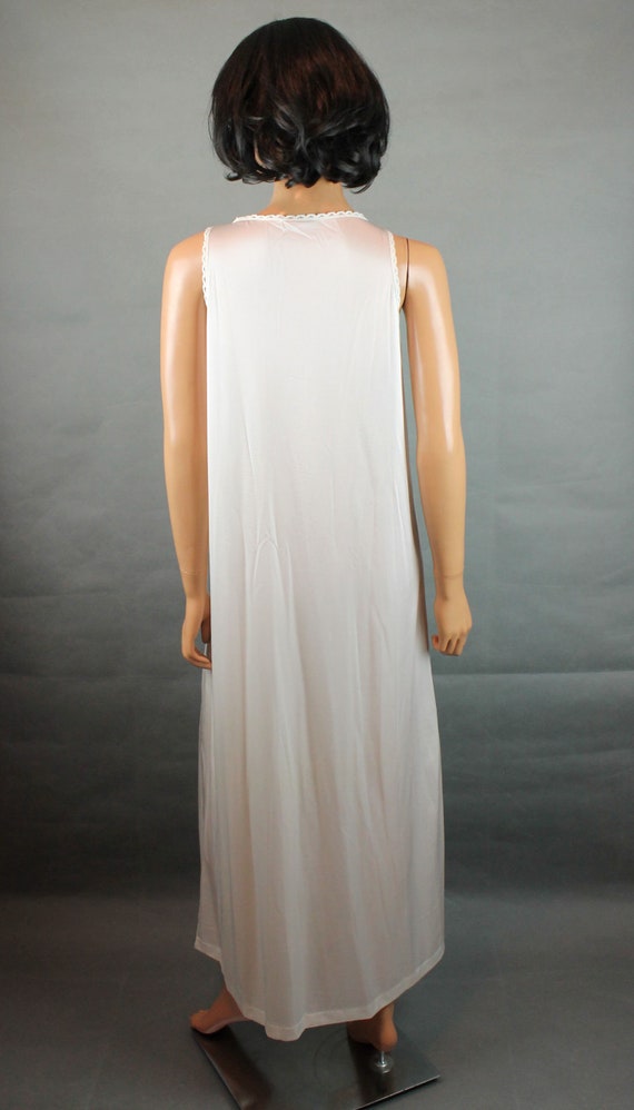 Vintage Nightgown Sz S M Lorraine Long White Slee… - image 5