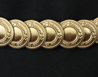 Vintage Gold Tone Lion Head Chain Link Belt - Etsy UK display picture 3