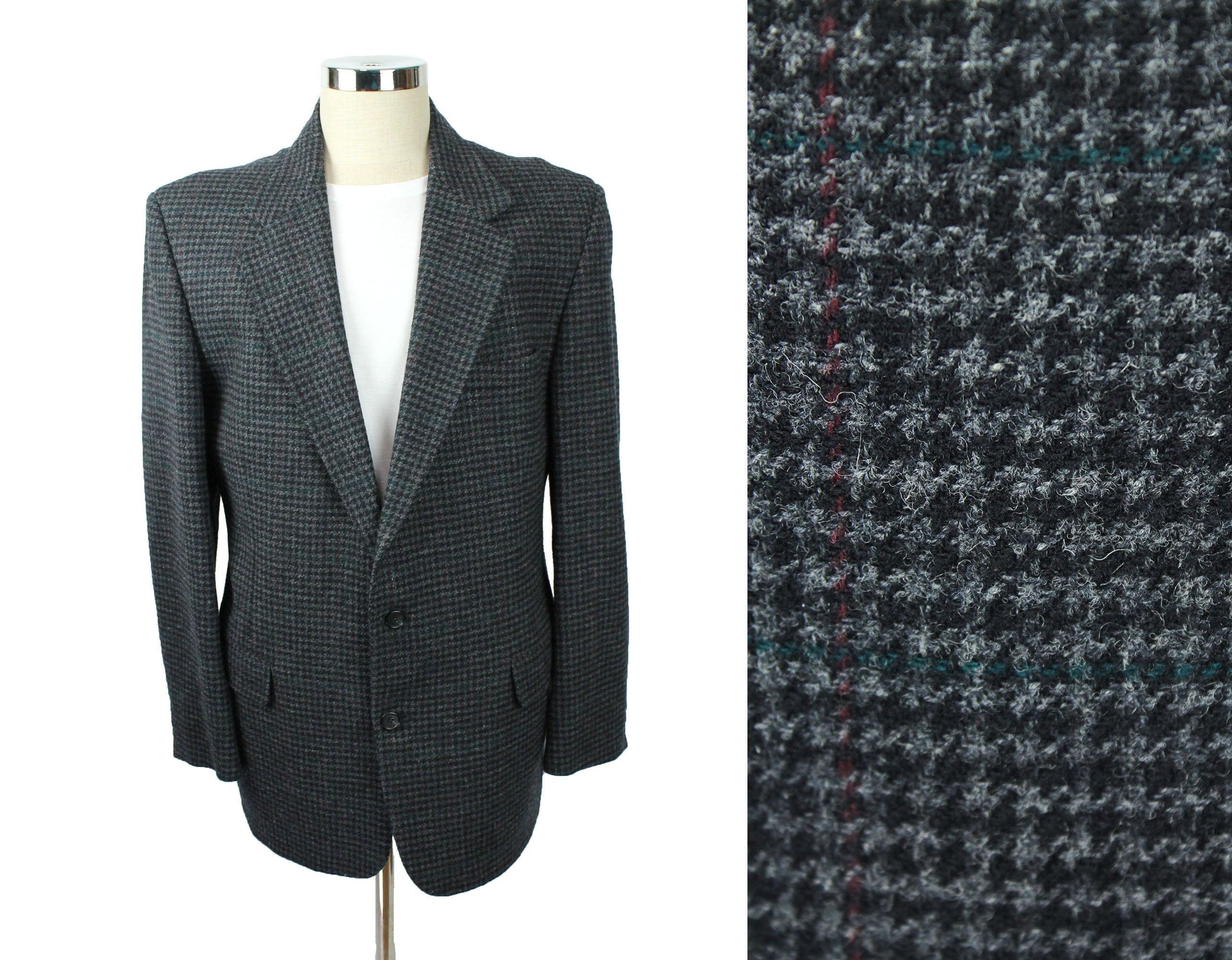 Treat ürself tweed check vintage coat Treat ürself tweed check vintage coat（1960s Vintage Wool