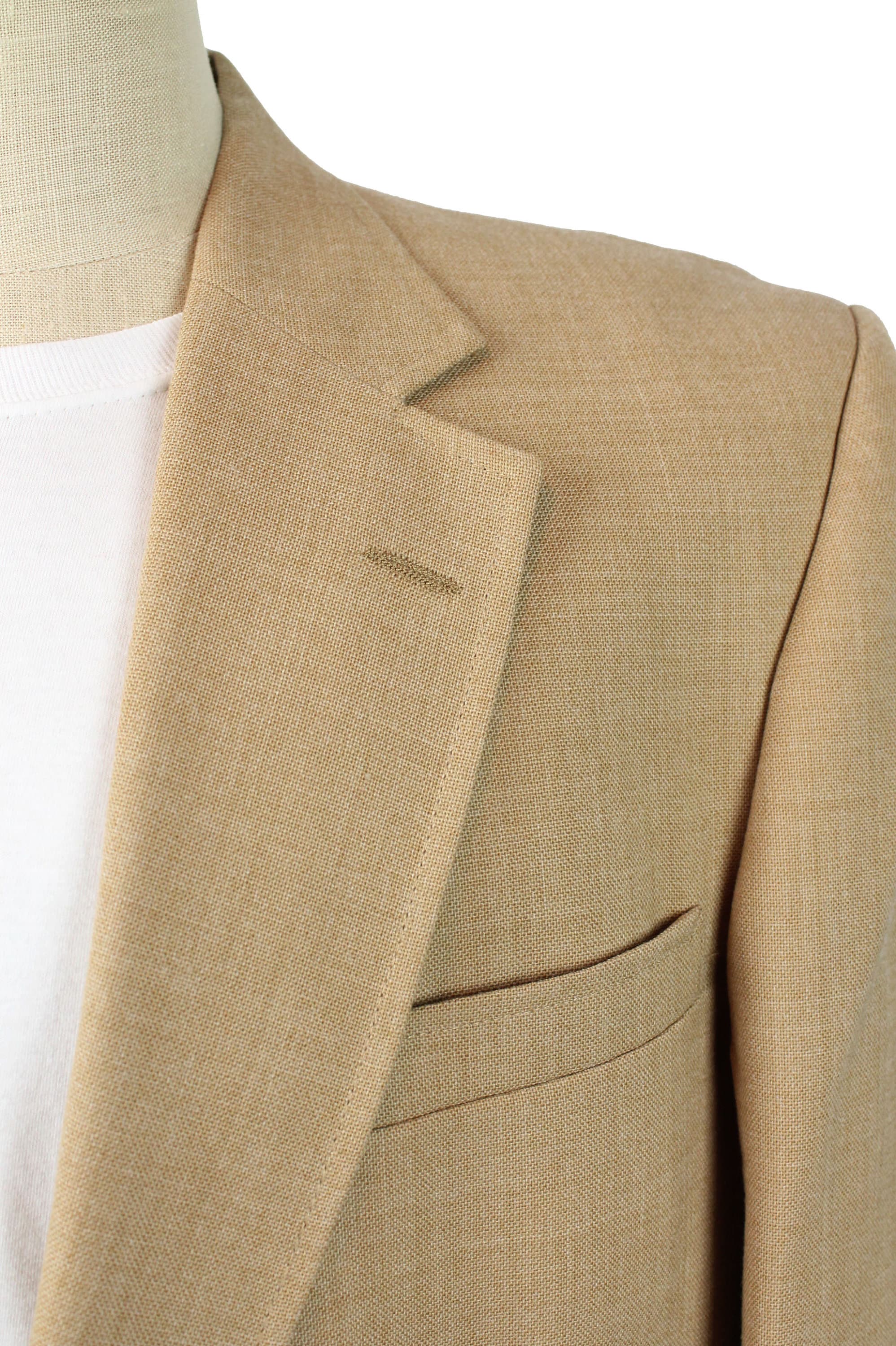 Vintage 80s Blazer Sz 42R Stafford Light Brown Tan Wool Blend 