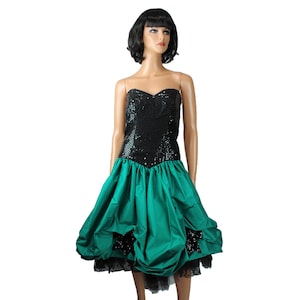 long sleeve dark green velvet dress Stevie Gown - Strapless Fitted Glitter-Embellished Gown