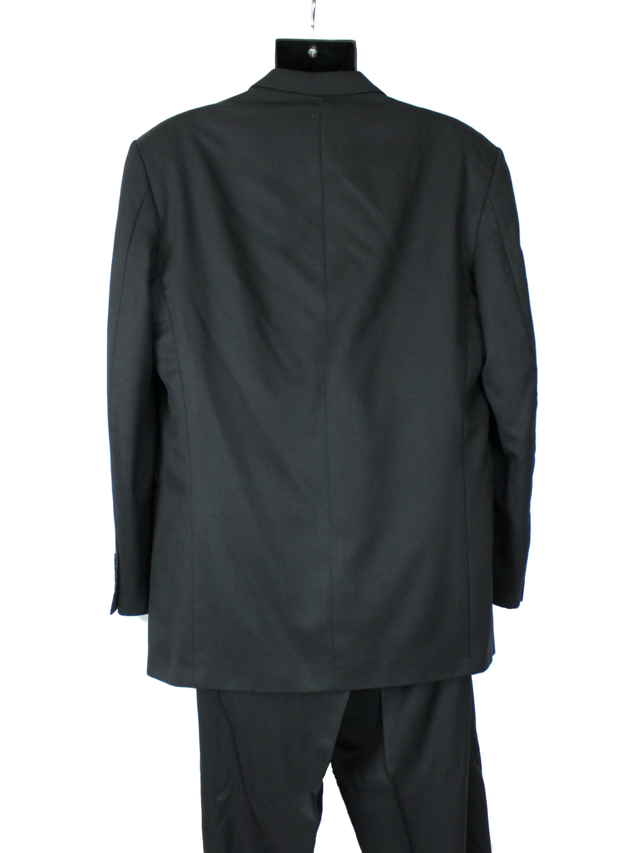 Black Silk Sharkskin Suit 42L 36x30 Vintage Jones New York Black Silk Sharkskin Suit 42L 36x30 Vintage Jones New York