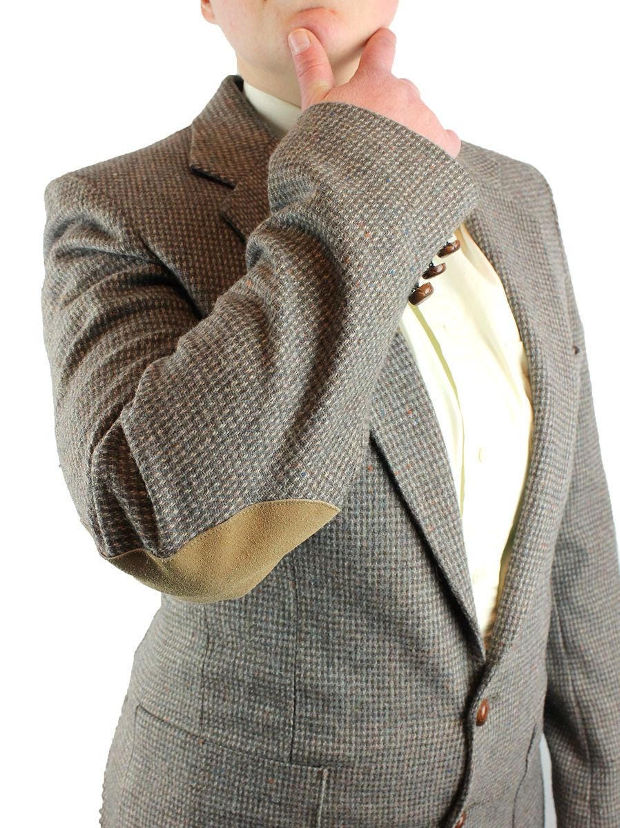 Vintage Elbow Patch Blazer 38L Slim 