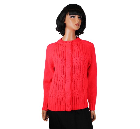 Neon shop coral sweater