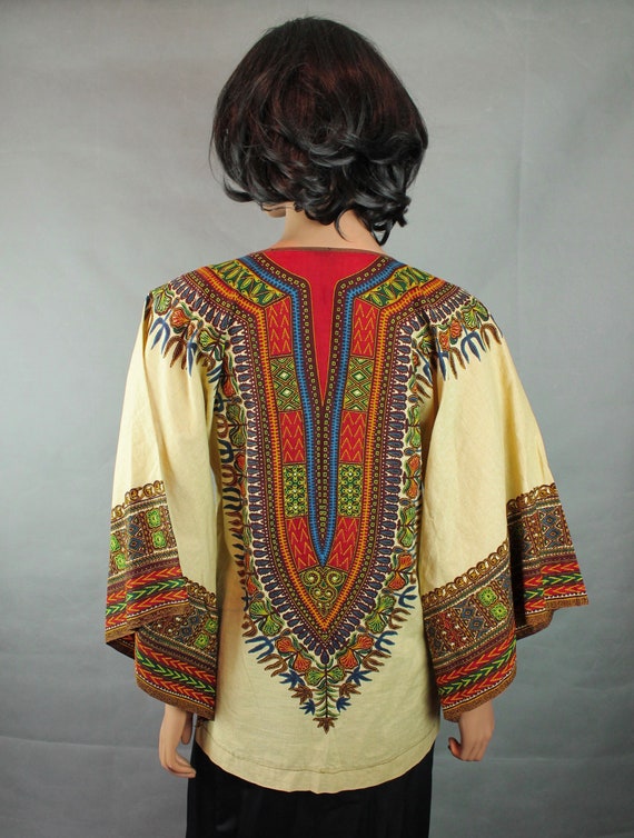 Vintage Dashiki XS S Unisex Tunic African Angel W… - image 4