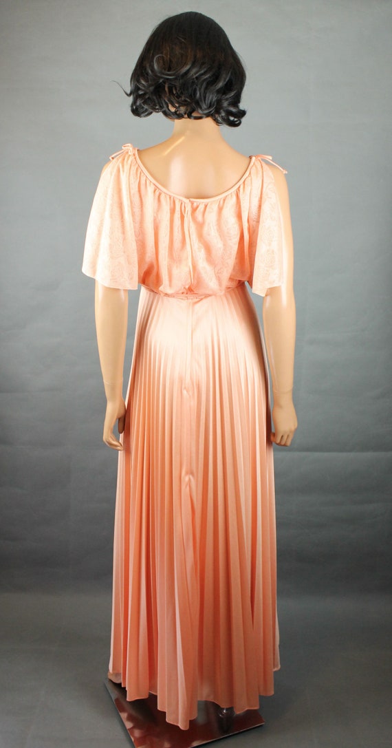Peach cheap cape dress