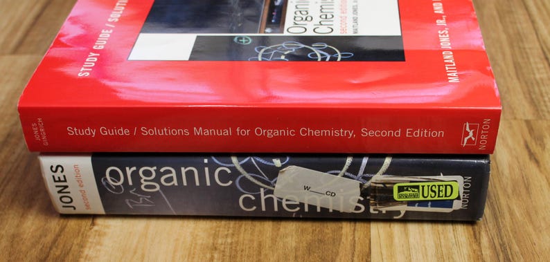 Organic Chemistry 2nd Ed Maitland Jones Textbook & Study Guide Solutions Manual - Etsy