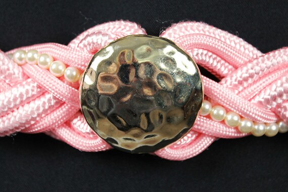 Bubblegum Pink Rope Belt 29-37 display picture 3