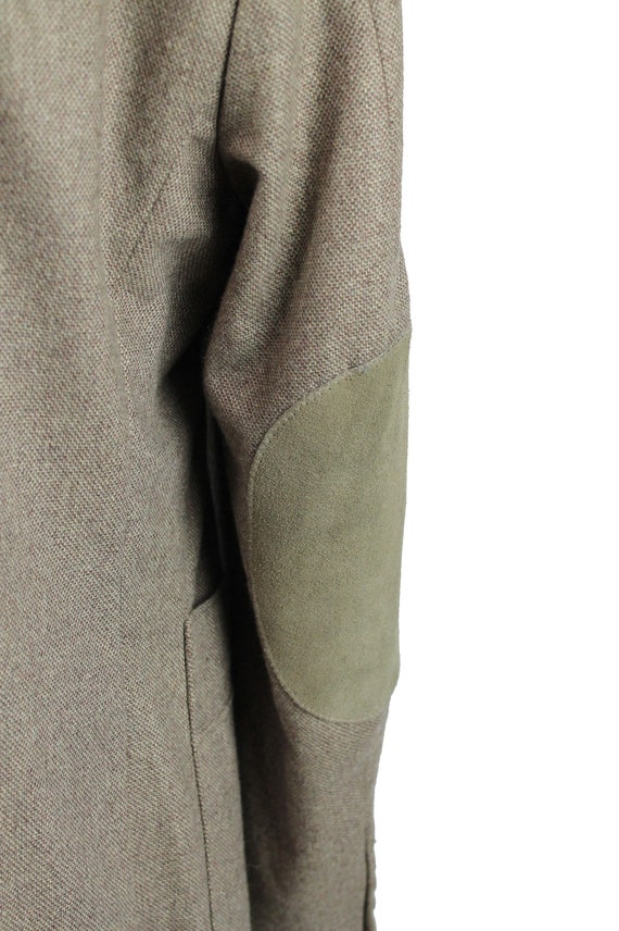 Elbow Patch Blazer 42S Vintage Beige Wool Tweed W… - image 5