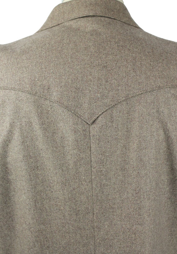 Elbow Patch Blazer 42S Vintage Beige Wool Tweed W… - image 6
