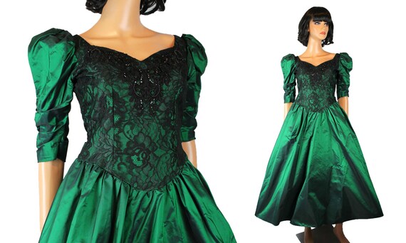 80s black prom dress