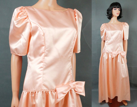 80s satin dress