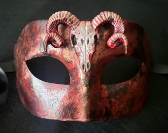 Die Widder Maske, Herren Maskerade Maske, Schädel Maske, Tierkostüm, Halloween Maske, Herren Erotische Maske, Herren Kostüm Maske, Widder Liebhaber Geschenk Maske