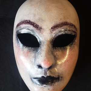 Creepy Doll Mask, Fullfaced Haute Couture Porcelain Mask, Horror Doll, Boy Doll Mask, Doll Costume, Babydoll Costume Mask, Halloween Doll