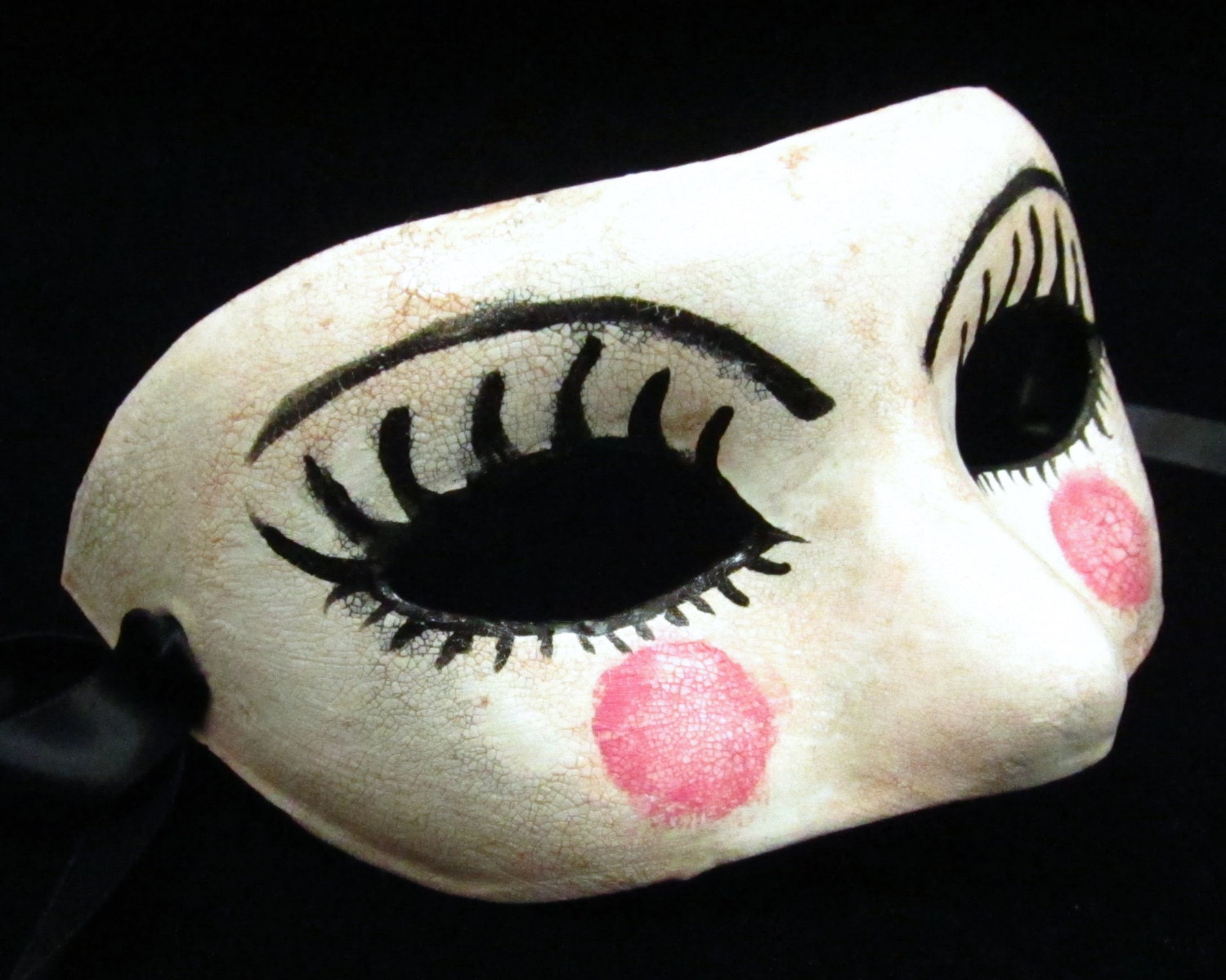 Dollface Mask faux porcelain baby doll faced paper mache Etsy