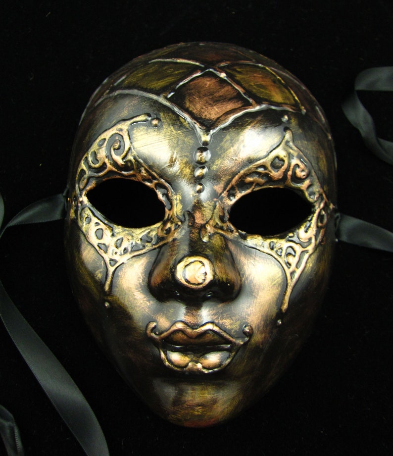 Riveted Mask Full Faced Harlequin Style Mask With Various - Etsy