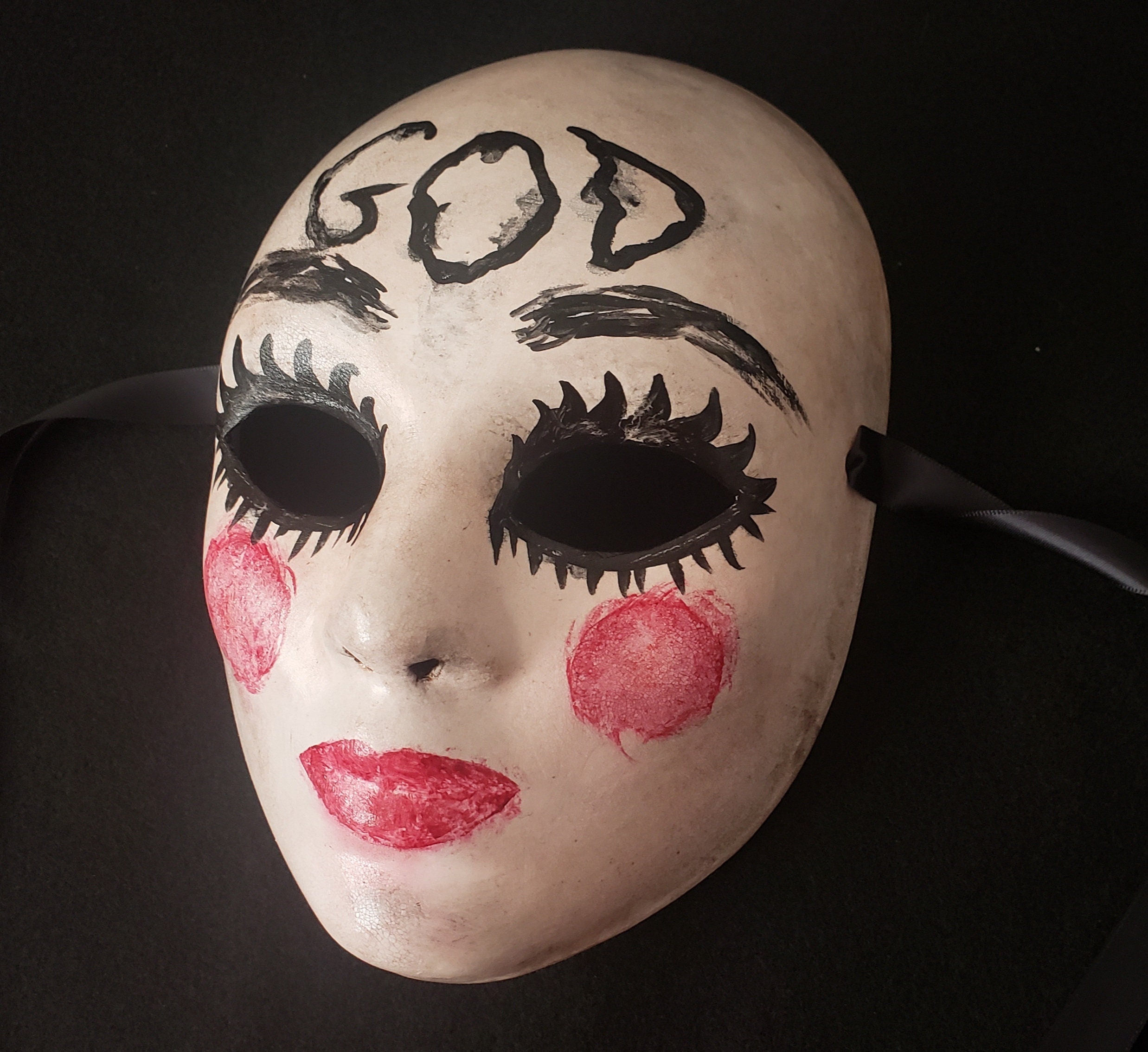 The Purge Plastic Transparent Female Face Mask Halloween Fancy Dress Horror