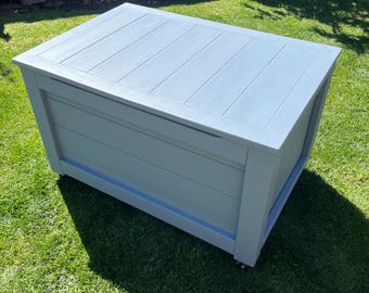 Baúl de almacenamiento de pino macizo: para juguetes, juegos, guardar cosas debajo de las escaleras, etc.