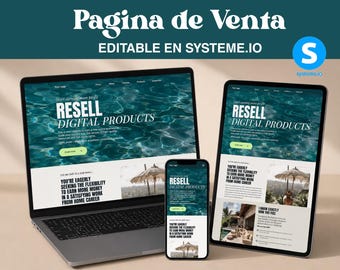 Editable Sales Page Template for Systeme.io