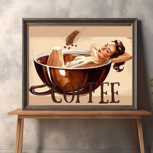 Hora do café. Arte de pôster de café, arte de parede de café, pôster de expresso, carimbo de xícara de café, placa de café