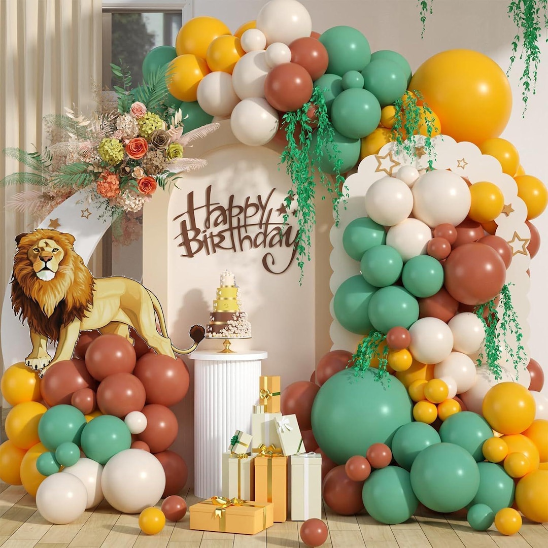 60 Piece Green Marble Confetti Balloons - 12 Inch Agate Balloons For Party Decorations