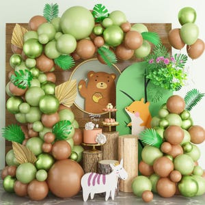 Jungle Animal Theme Balloon Arch Set,Balloon Garland,Animal Decoration,Birthday Party,Gathering,Venue Setup,Photo Backdrop