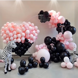 Black Pink Balloon Garland Arch,Balloon Arch Combo Set,DIY,Macaron,Birthday,Proposal,Engagement,Wedding,Party Decoration