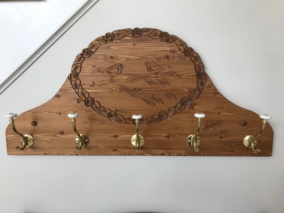Birds And Leaves Entry Coat Rack Hooks Fixtures Storage Birds And Leaves Entry Coat Rack Hooks, Custom Made Coat Hooks