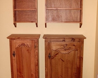 wood cupboard, kitchen cupboard, canning cupboard