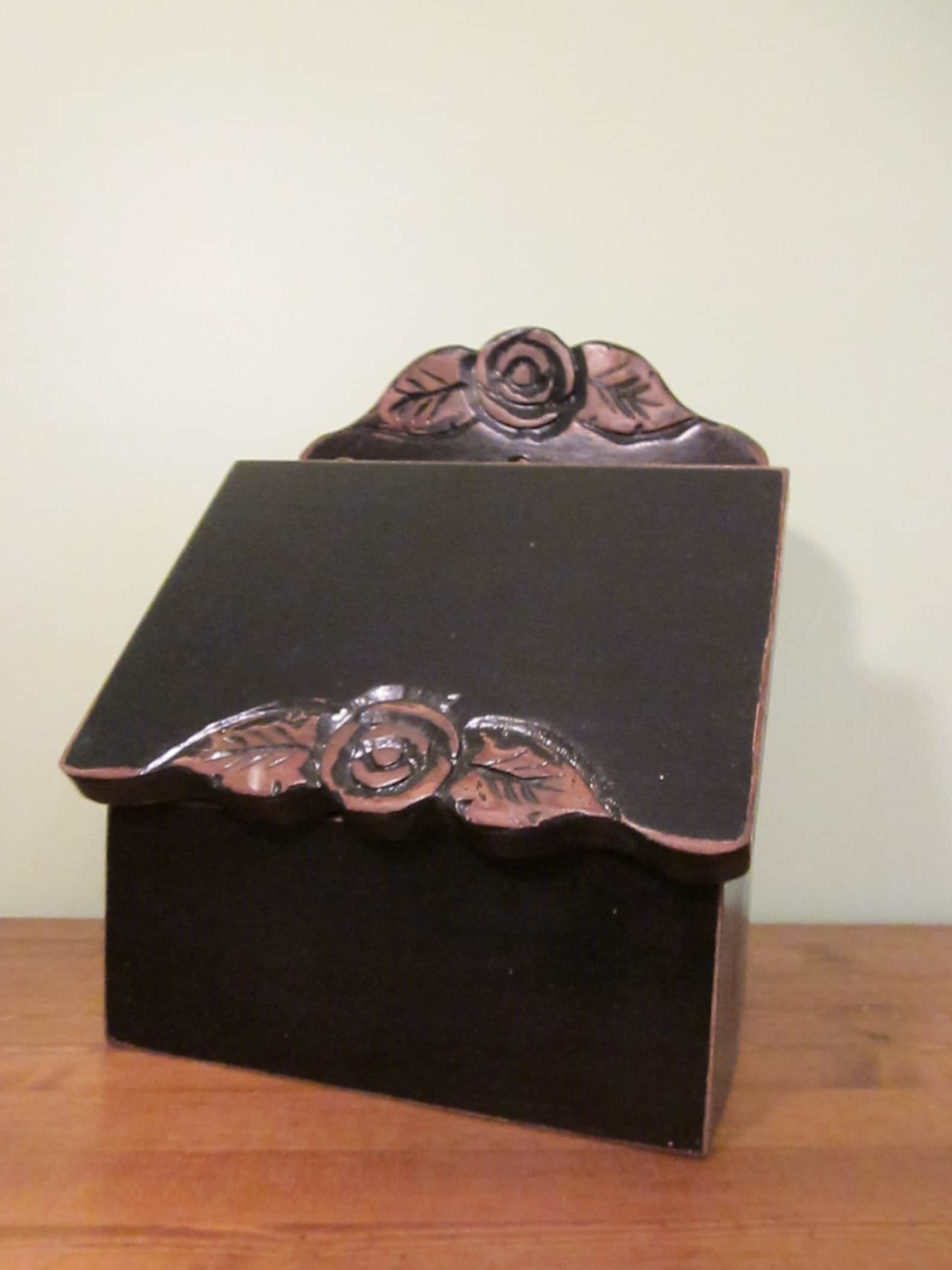 Clothespin Box Garden Box Wall Hanging Magazine Box Wooden Etsy