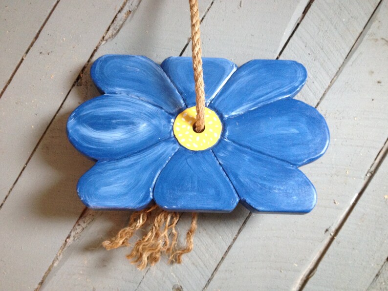 Daisy Rope Swing Tree Swing Porch Swing Childrens Swing Etsy