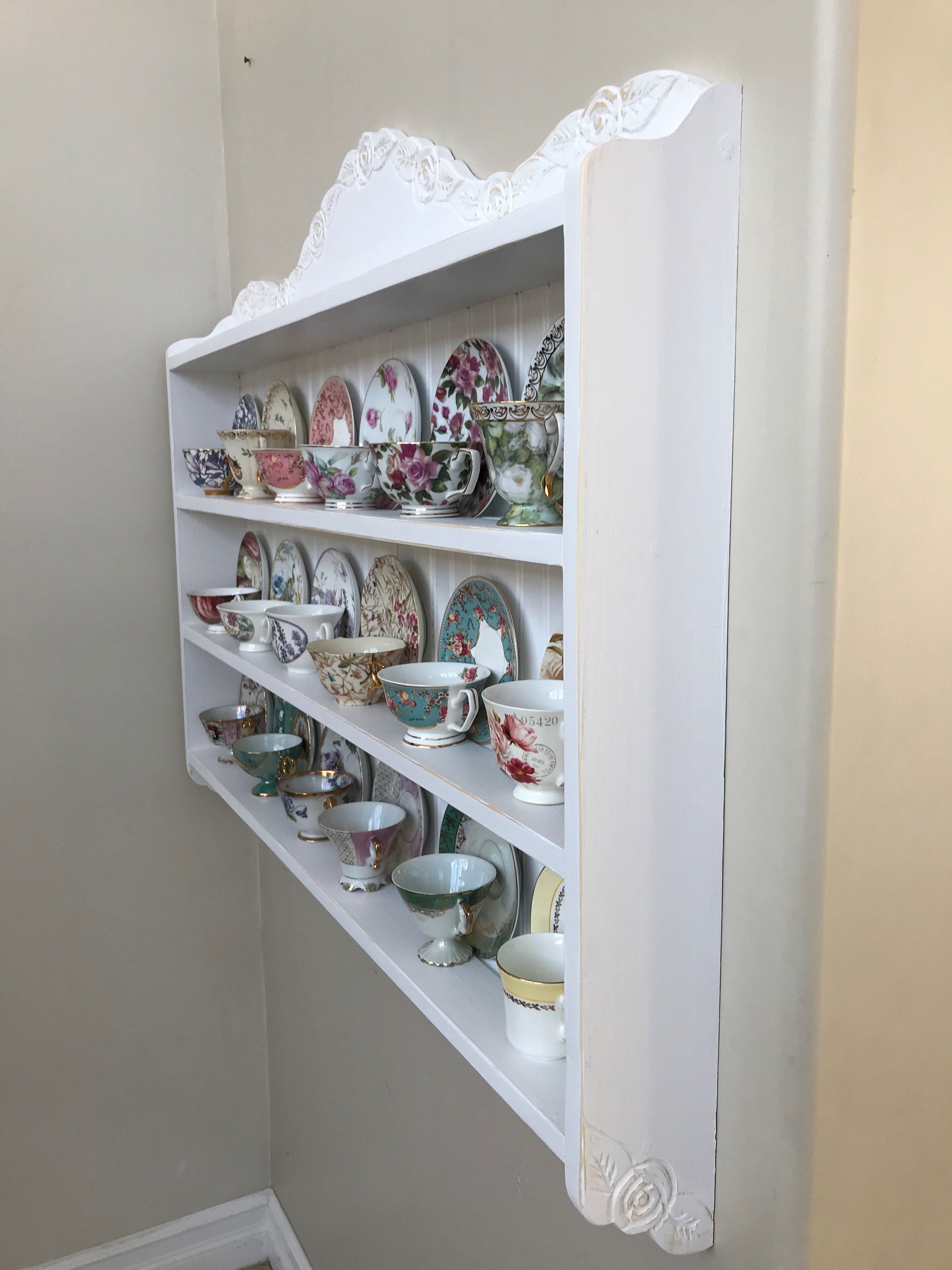 Teacup Shelf Collectors Shelf Display Shelf Teacup Rack Etsy Canada