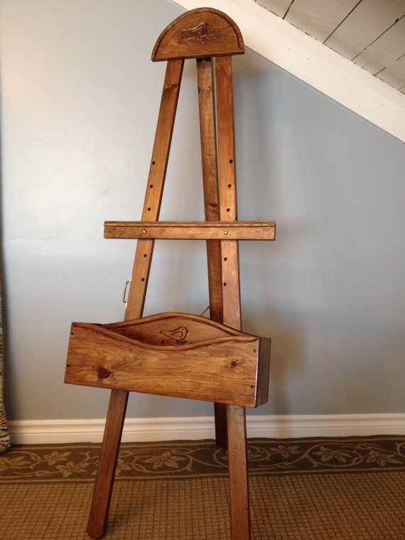 Caballete de madera para exhibición portátil, soporte para pintor