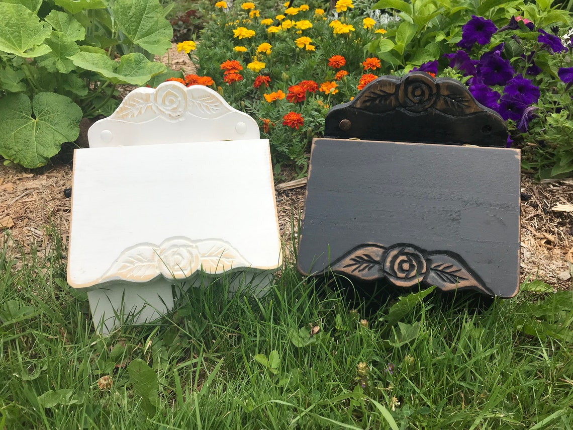 Clothespin Box Garden Box Wall Hanging Magazine Box Wooden Etsy