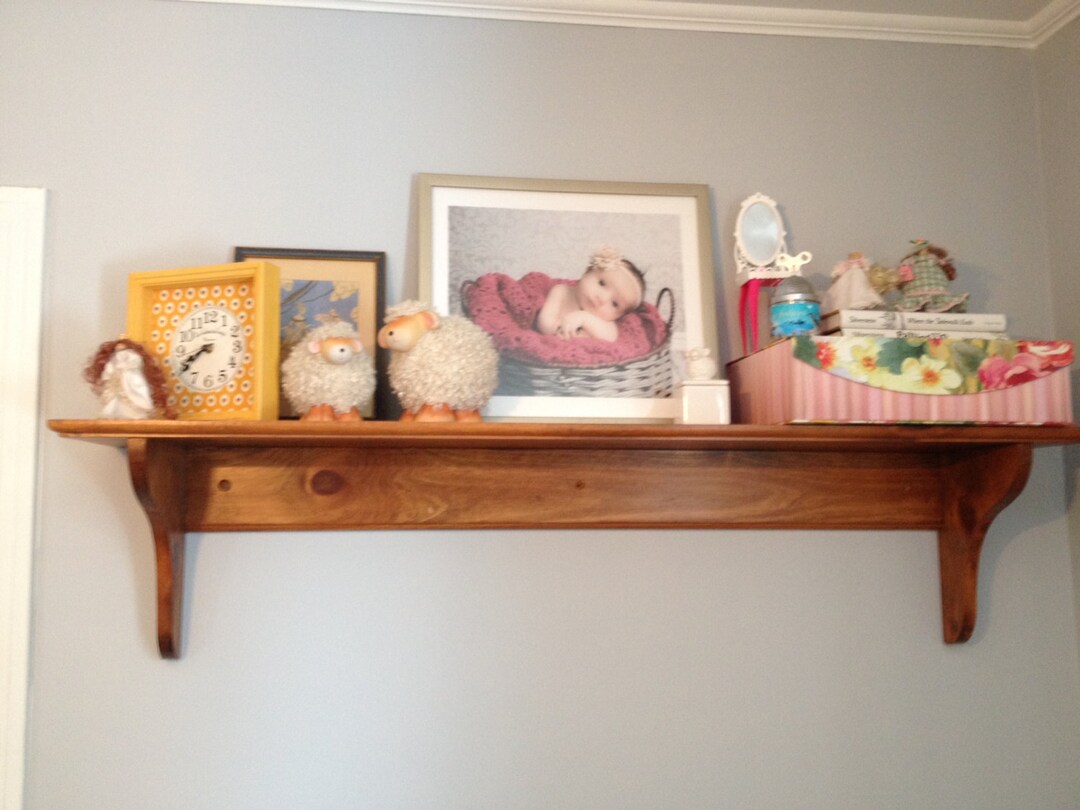 Large Wood Shelf, Wooden Shelf, Display Shelf, Kitchen Shelf, Nusery