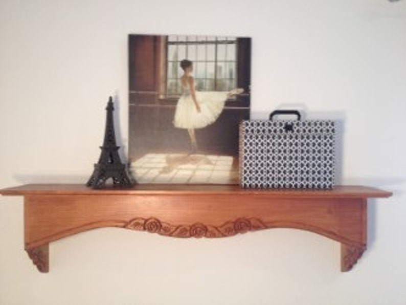 Large Shelf, Mantle Shelf, Large Wooden Shelf, Dining Room Shelf