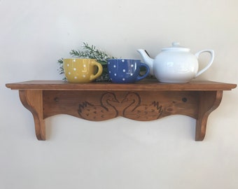 Wood shelf, duck shelf, home decor, kitchen shelf ,bathroom shelf, entry shelf, woodcraft, handmade, artisan, custom made, wooden furniture.