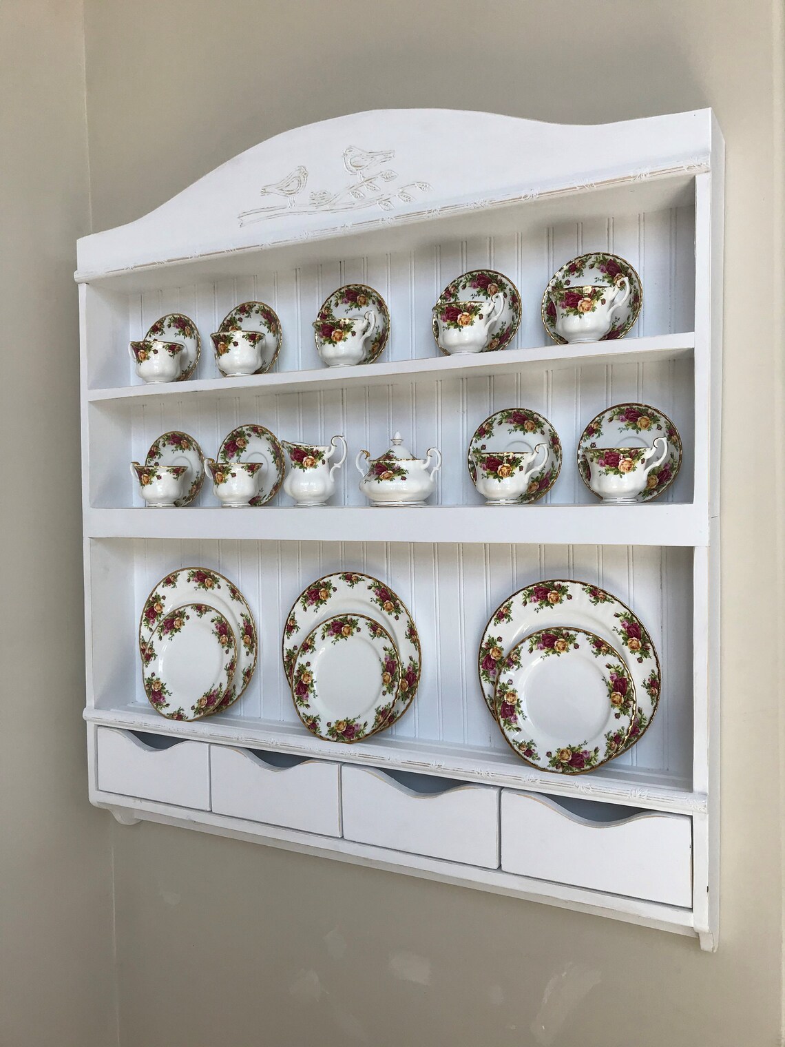 Dish Display Shelf Kitchen Shelving Kitchen Organization - Etsy