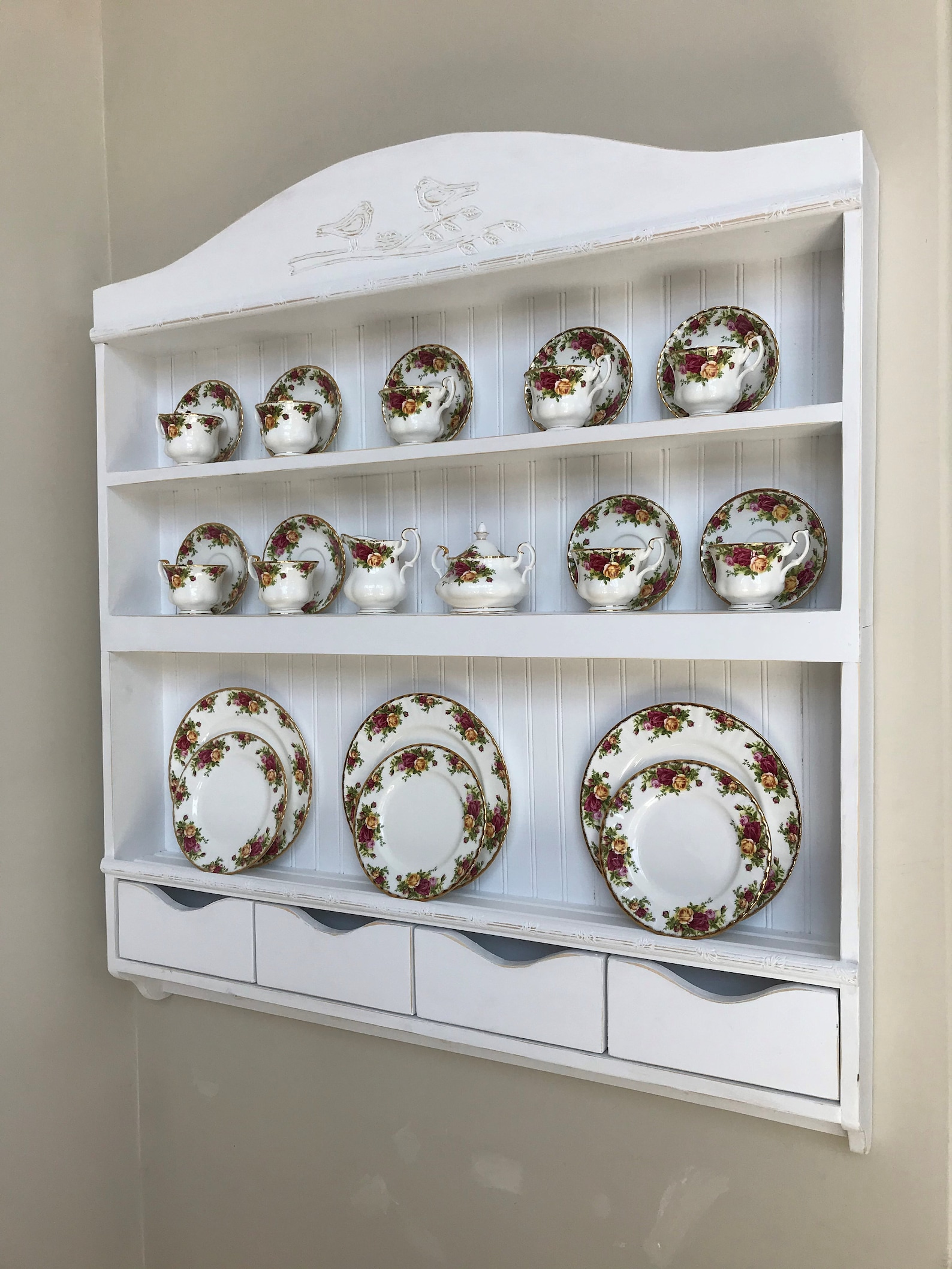 Dish Display Shelf, Kitchen Shelving, Kitchen Organization, Custom