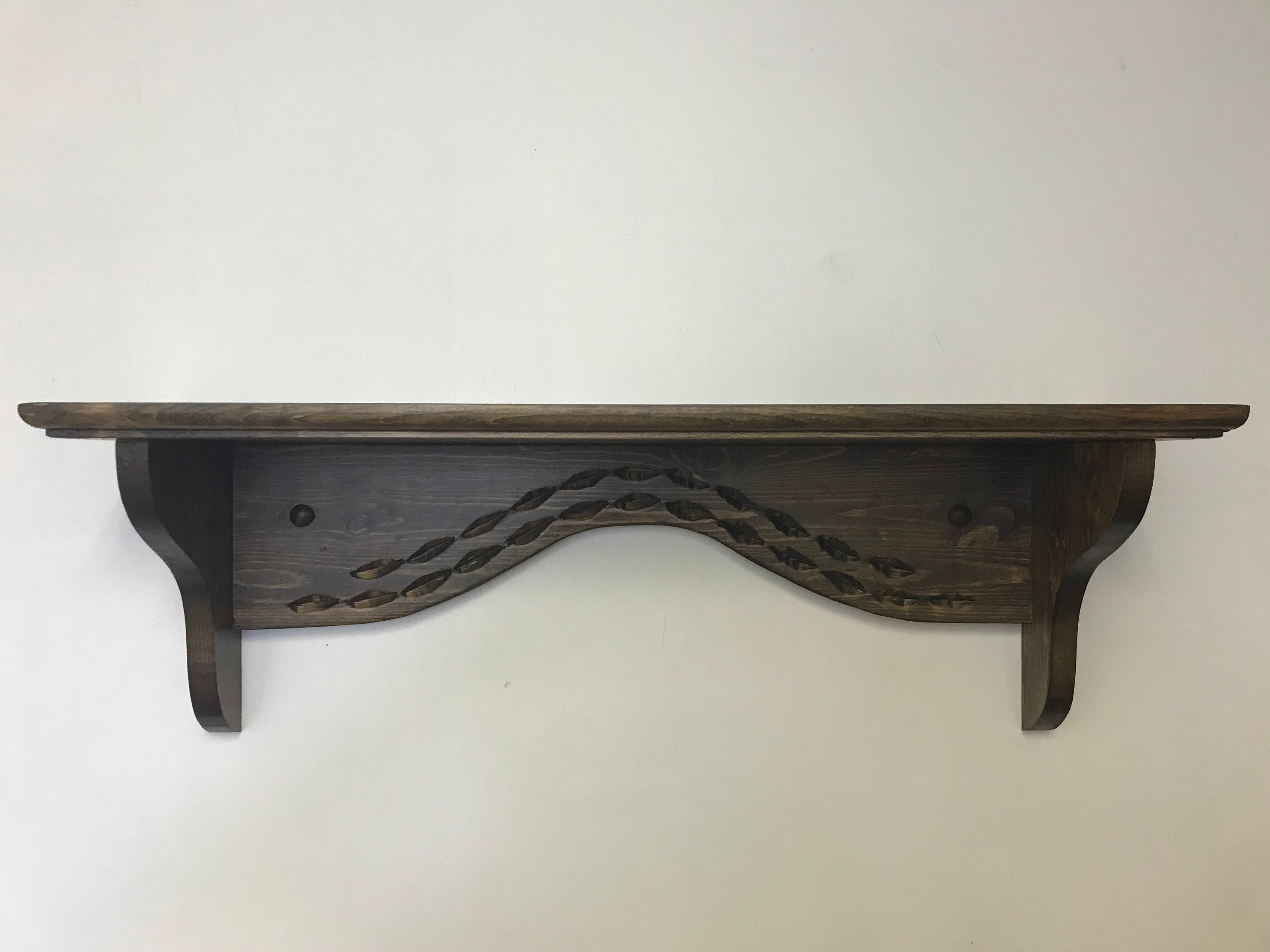 Pine Shelf, Wood Shelf, Wooden Shelf, Bathroom Shelf, Entry Shelf