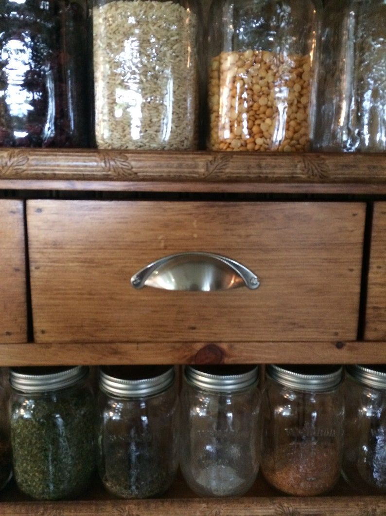 Spice Rack Mason Jar Shelf Chefs Spice Rack Organizer Wall Etsy