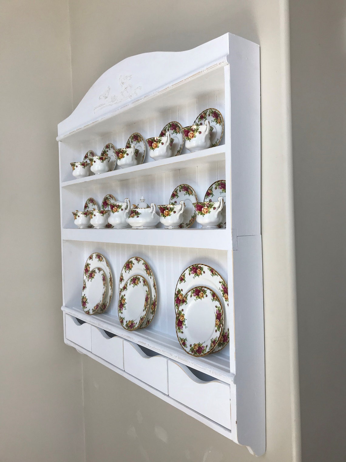 Dish Display Shelf, Kitchen Shelving, Kitchen Organization, Custom