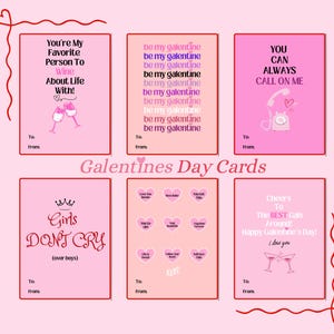 Cartão de Dia das Galentines, Cartão das Galentines, Presente de Dia das Galentines, Presente das Galentines, Presentes de Dia das Galentines, Cartão de Melhor Amiga, Galentines, Cartão de Dia dos Namorados