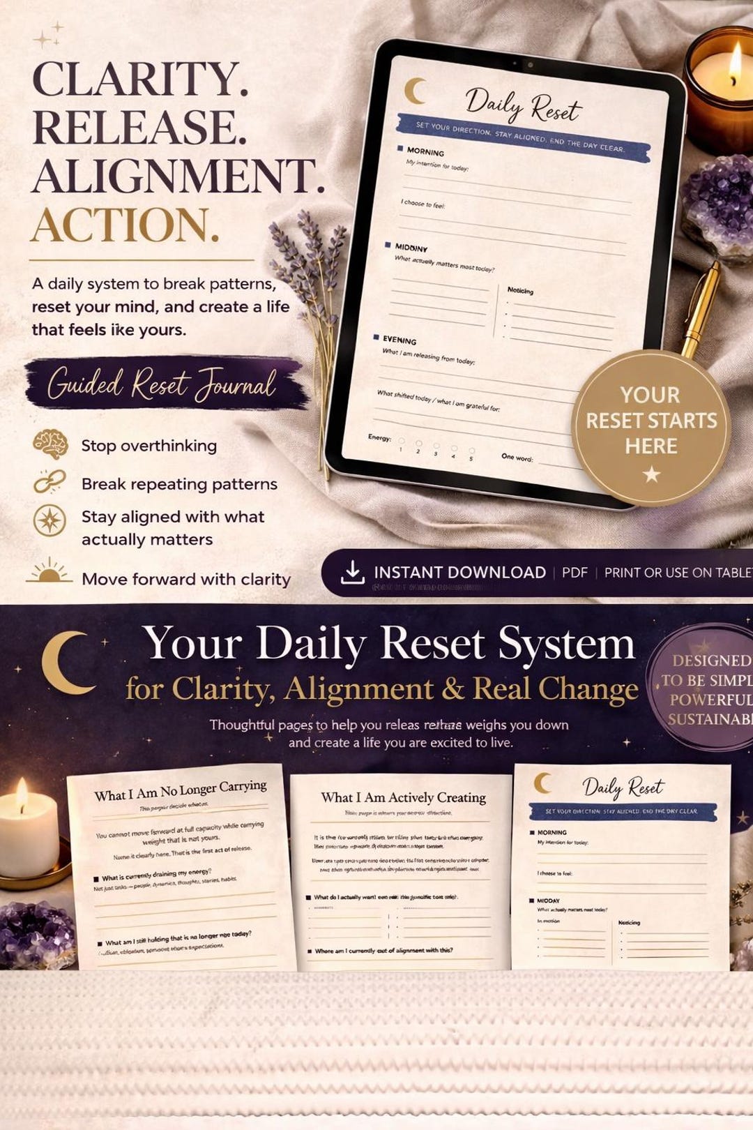 Planner Ritual 2026 Ritual Planner – Daily Intention & Manifestation System (digital ...
