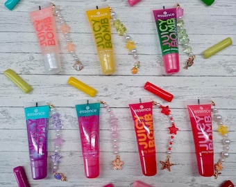 Lipgloss Juicy Charms Anhänger bunt Kette